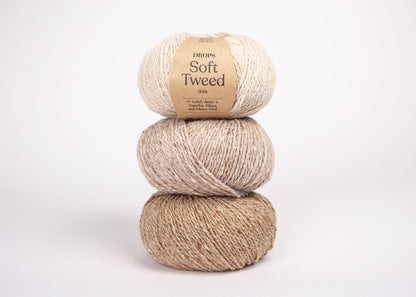 DROPS Soft Tweed knitting yarn 50g (wool, alpaca, viscose)