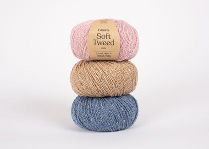 DROPS Soft Tweed knitting yarn 50g (wool, alpaca, viscose)