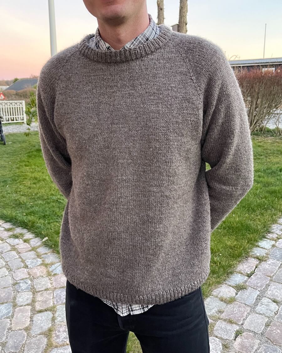 PetiteKnit Hanstholm Sweater Man - Schema