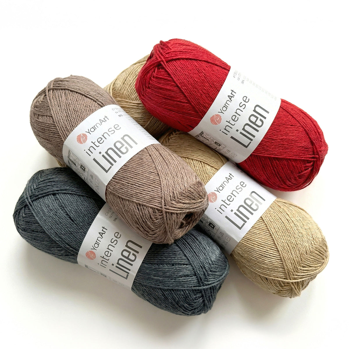 YarnArt Intense Linen siūlai 50g (linas, viskozė)