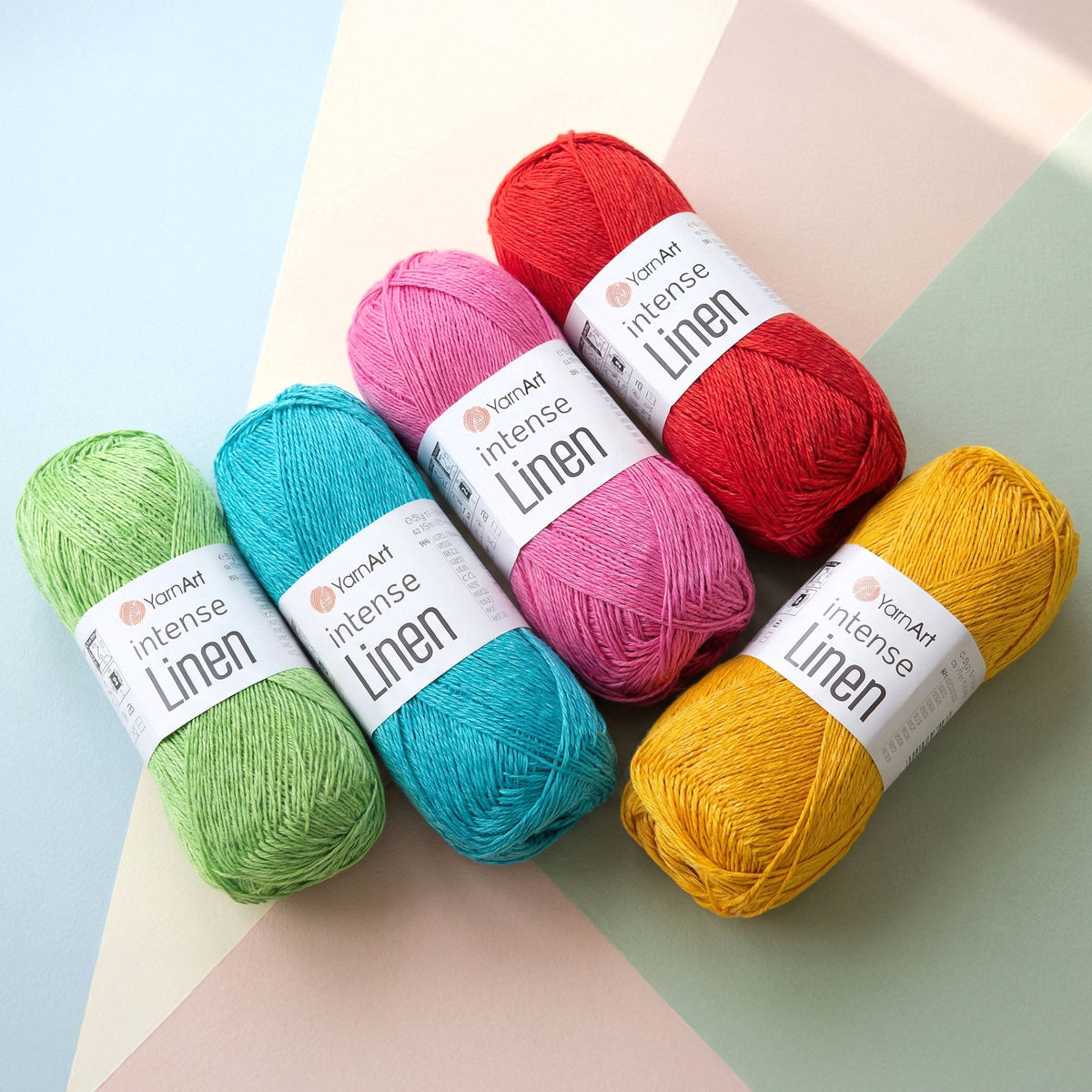 YarnArt Intense Linen siūlai 50g (linas, viskozė)