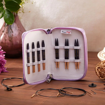 KnitPro J'adore Cubics 10cm virbalų rinkinys keičiamu valu