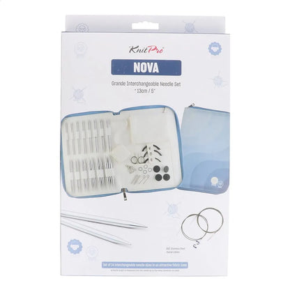 KnitPro Nova Grande 13cm prisukamų virbalų rinkinys