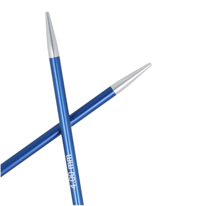 KnitPro Zing metaliniai prisukami virbalai 10cm - 13cm