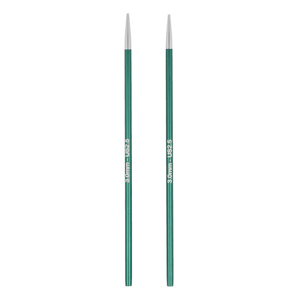KnitPro Zing metaliniai prisukami virbalai 10cm - 13cm