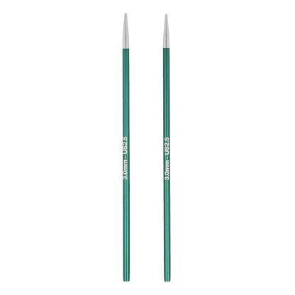 KnitPro Zing metaliniai prisukami virbalai 10cm - 13cm