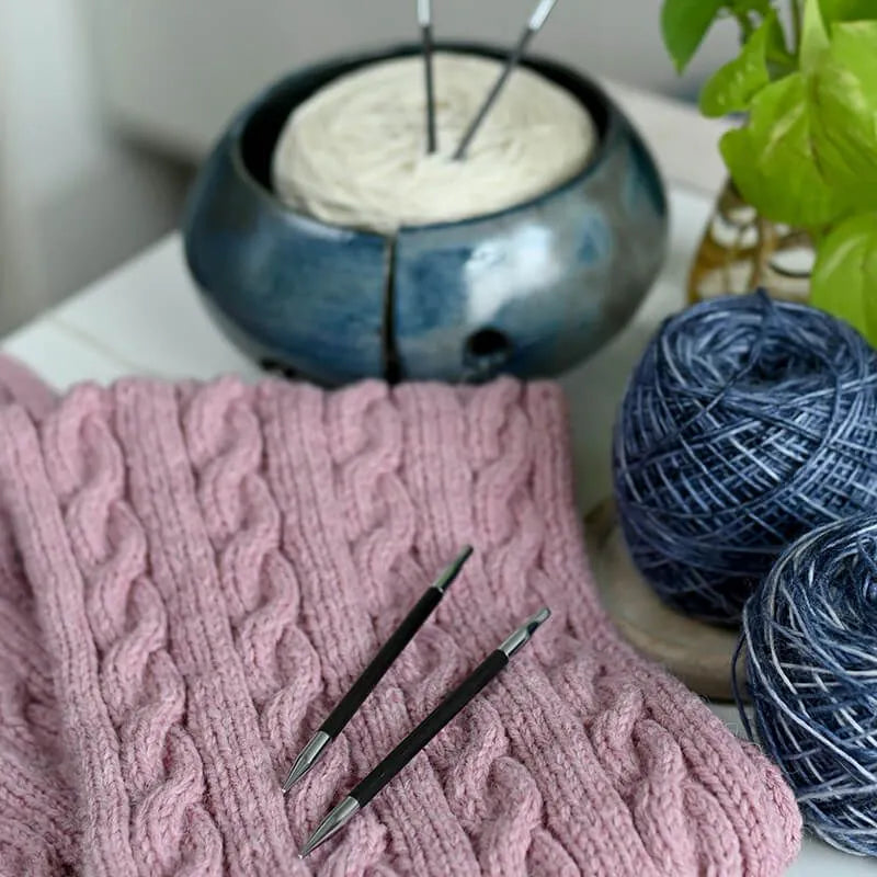 KnitPro Karbonz prisukami virbalai 10cm-13cm