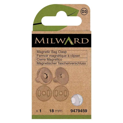 Milward 18mm magnetinis užsegimas krepšiams 1vnt.