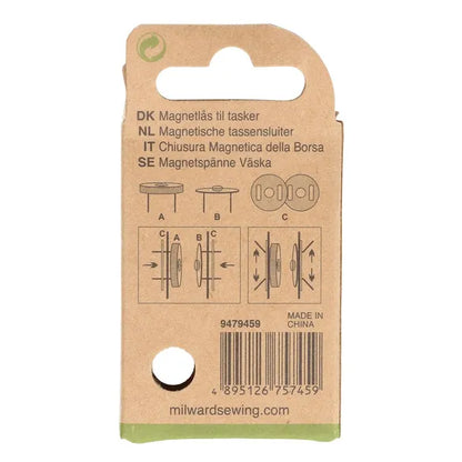 Milward 18mm magnetinis užsegimas krepšiams 1vnt.