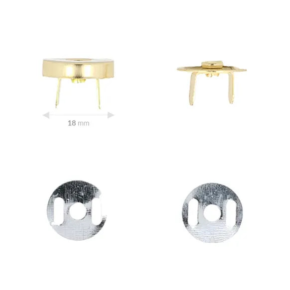 Milward 18mm magnetinis užsegimas krepšiams 1vnt.