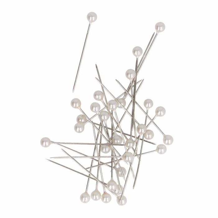 Milward pins in a jar 75 pcs. (white)