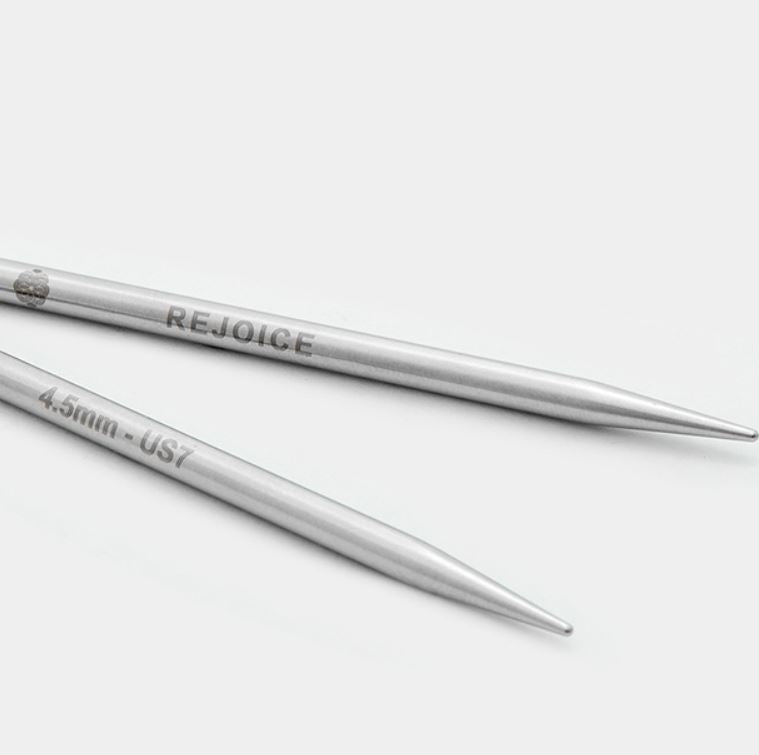 KnitPro Mindful metaliniai prisukami virbalai 10cm - 13cm