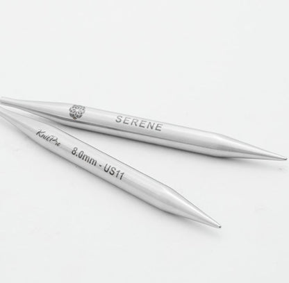 KnitPro Mindful metaliniai prisukami virbalai 10cm - 13cm