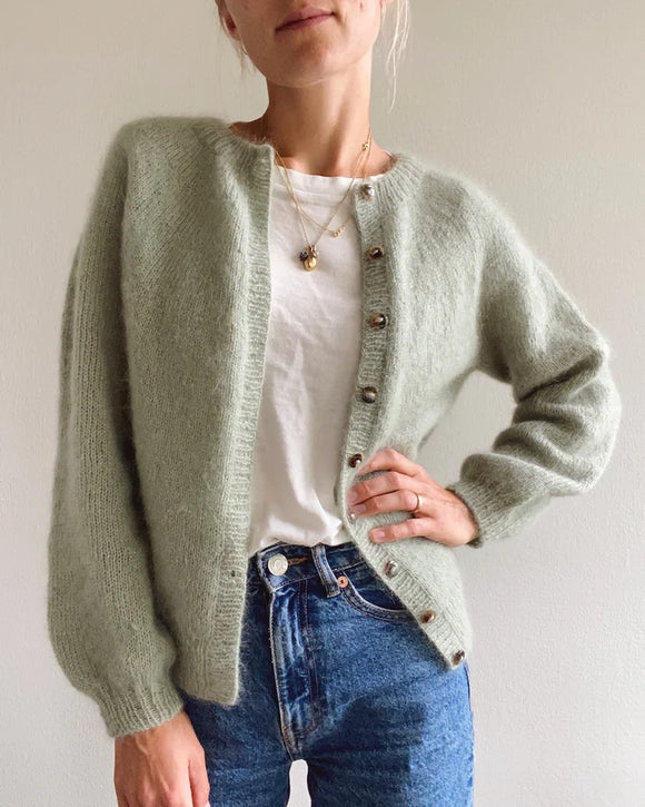 PetiteKnit Novice Cardigan (Mohair Edition) - Schema