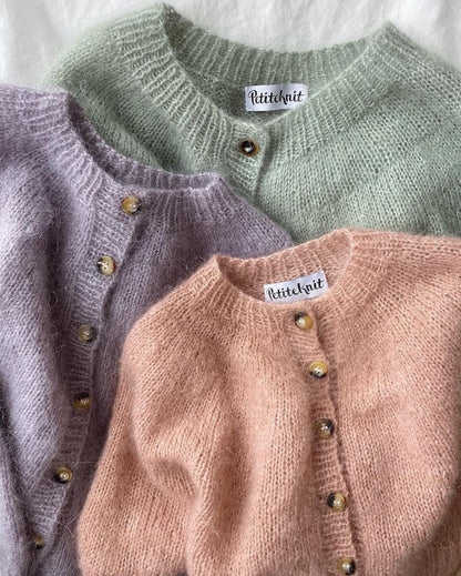 PetiteKnit Novice Cardigan (Mohair Edition) - Schema