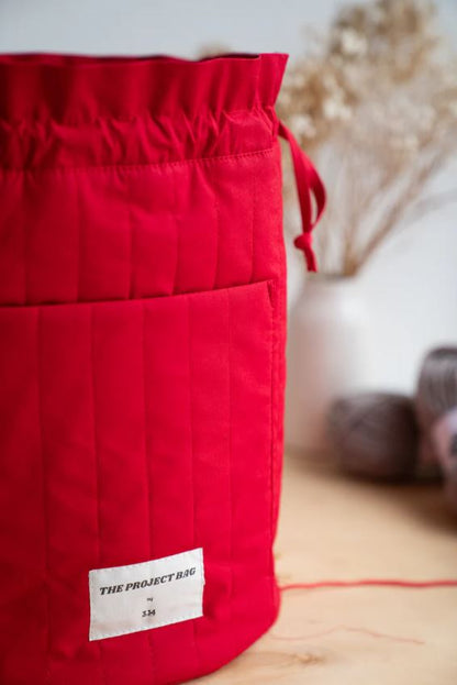 3.14 Red Project Bag (Mezgėjos krepšys)