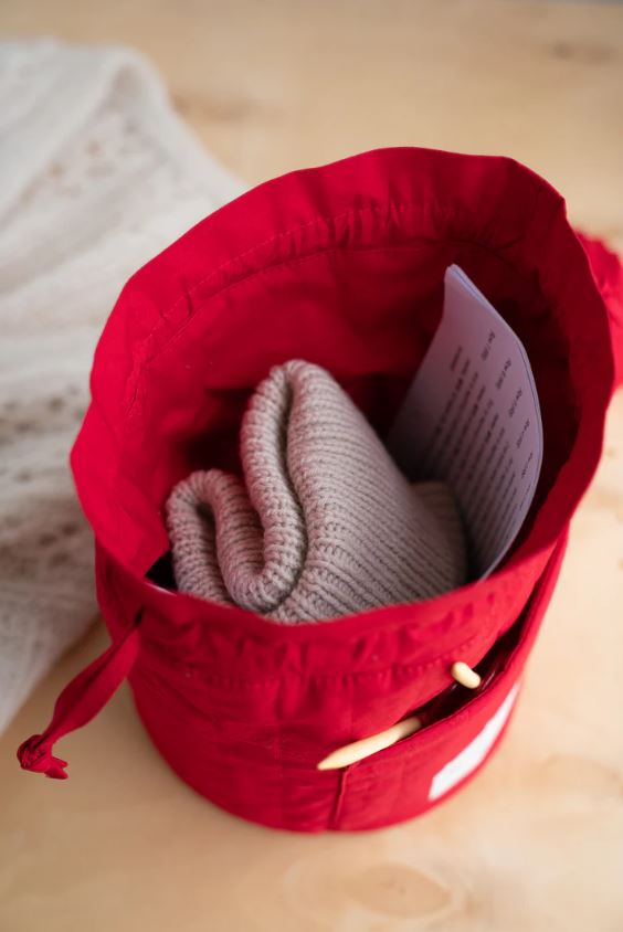 3.14 Red Project Bag (Mezgėjos krepšys)