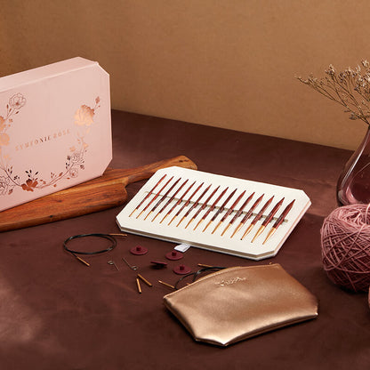 KnitPro Symfonie Rose needle exchange set in a gift box