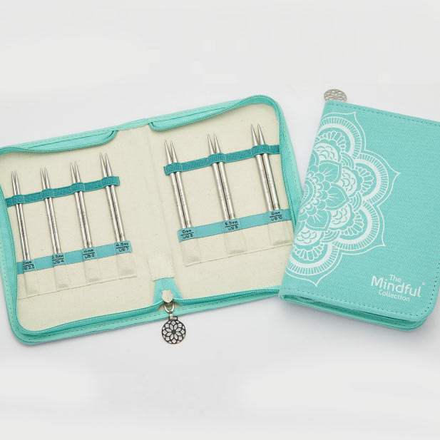 KnitPro The Mindful "Believe" needle set with interchangeable thread (13cm)