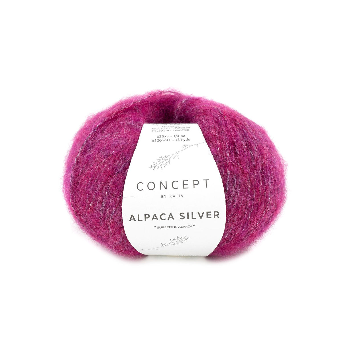 Концепция By Katia Alpaca Silver нити 25г (альпака, полиамид, полиэстер)