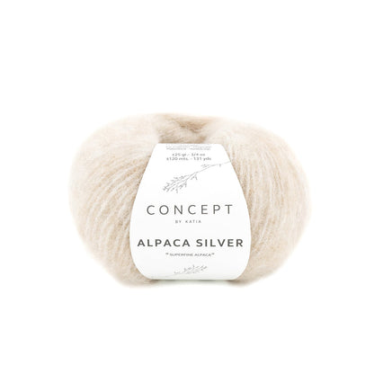 Концепция By Katia Alpaca Silver нити 25г (альпака, полиамид, полиэстер)