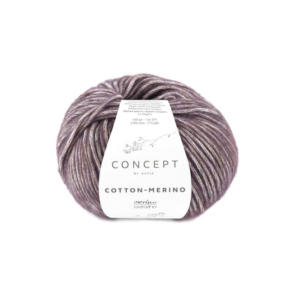 Concept By Katia Cotton-Merino siūlai 50g (merino vilna, medvilnė)