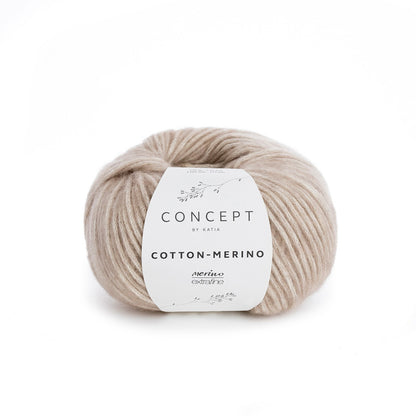 Concept By Katia Cotton-Merino siūlai 50g (merino vilna, medvilnė)