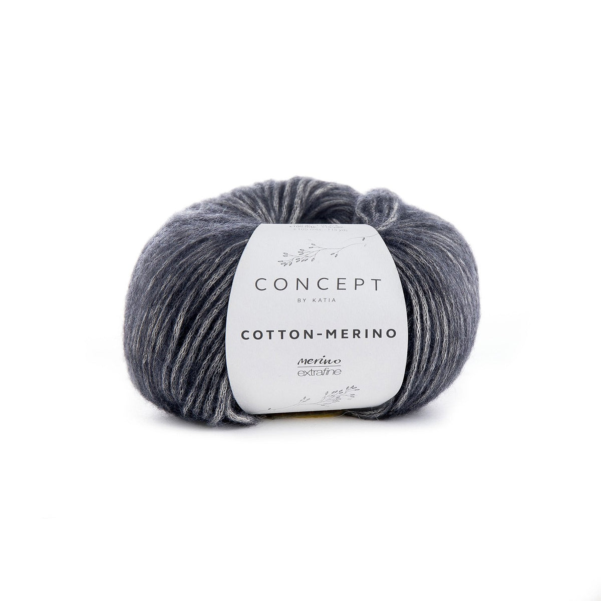 Concept By Katia Cotton-Merino siūlai 50g (merino vilna, medvilnė)