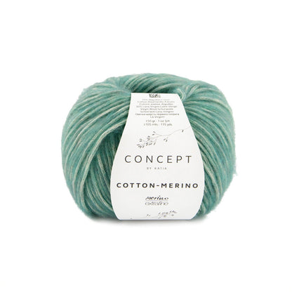 Concept By Katia Cotton-Merino siūlai 50g (merino vilna, medvilnė)