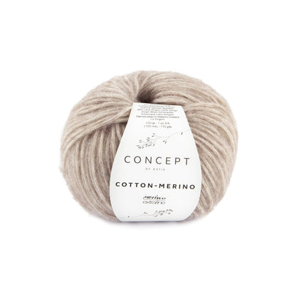 Concept By Katia Cotton-Merino siūlai 50g (merino vilna, medvilnė)