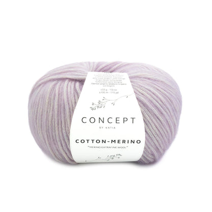 Concept By Katia Cotton-Merino siūlai 50g (merino vilna, medvilnė)