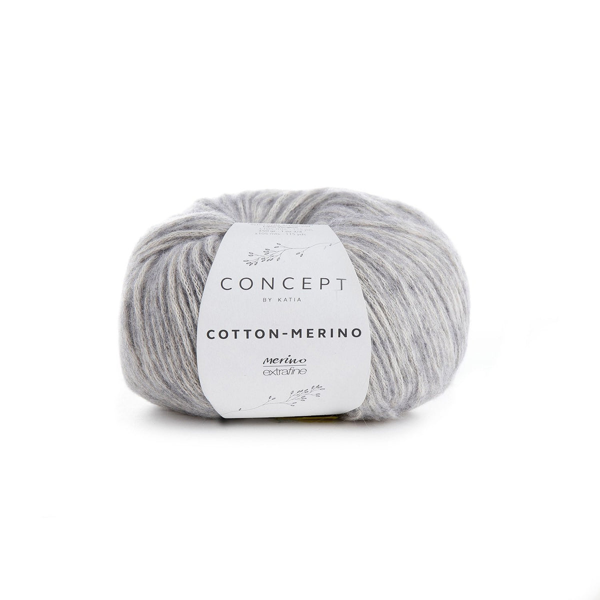 Concept By Katia Cotton-Merino siūlai 50g (merino vilna, medvilnė)