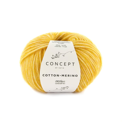 Concept By Katia Cotton-Merino siūlai 50g (merino vilna, medvilnė)