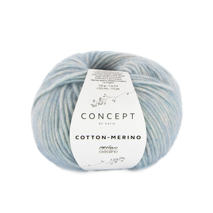 Concept By Katia Cotton-Merino siūlai 50g (merino vilna, medvilnė)