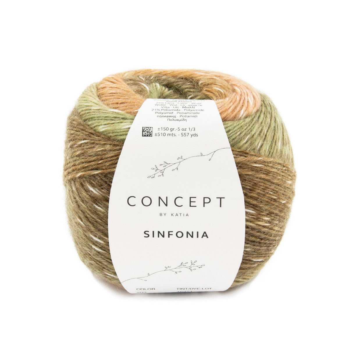 Concept By Katia Sinfonia siūlai 150g (medvilnė, alpaka, vilna, poliamidas)