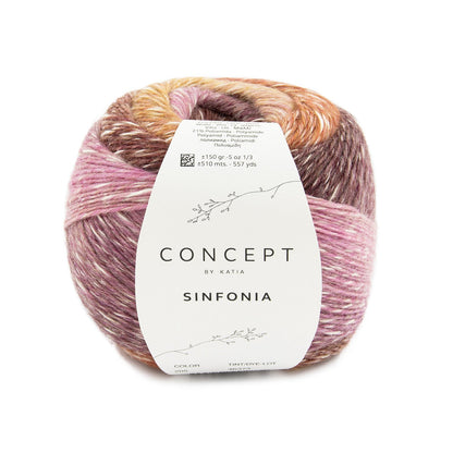 Concept By Katia Sinfonia siūlai 150g (medvilnė, alpaka, vilna, poliamidas)