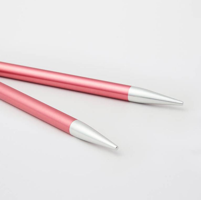 KnitPro Zing metaliniai prisukami virbalai 10cm - 13cm