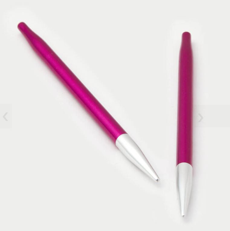 KnitPro Zing metaliniai prisukami virbalai 10cm - 13cm