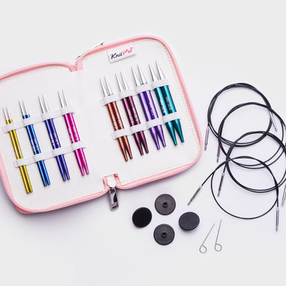 KnitPro Zing 10cm needle set with interchangeable thread 40cm-50cm