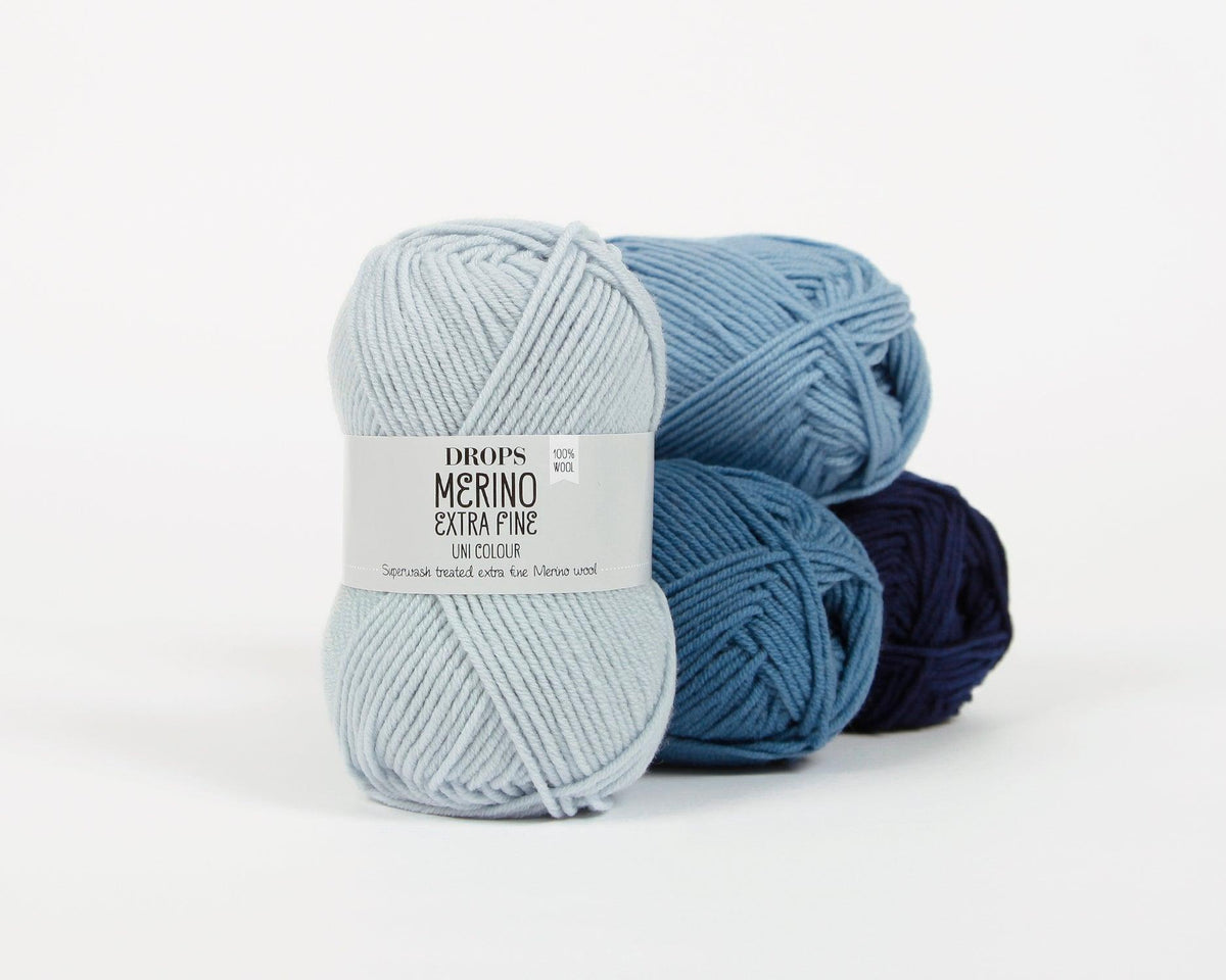 DROPS Merino Extra Fine mezgimo siūlai 50g (merino vilna) - Pasaulio Siūlai