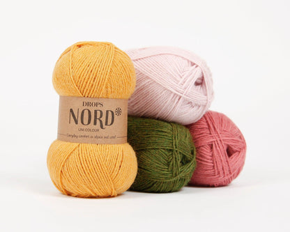 DROPS Nord mezgimo siūlai 50g (alpaka, poliamidas, vilna) - Pasaulio Siūlai