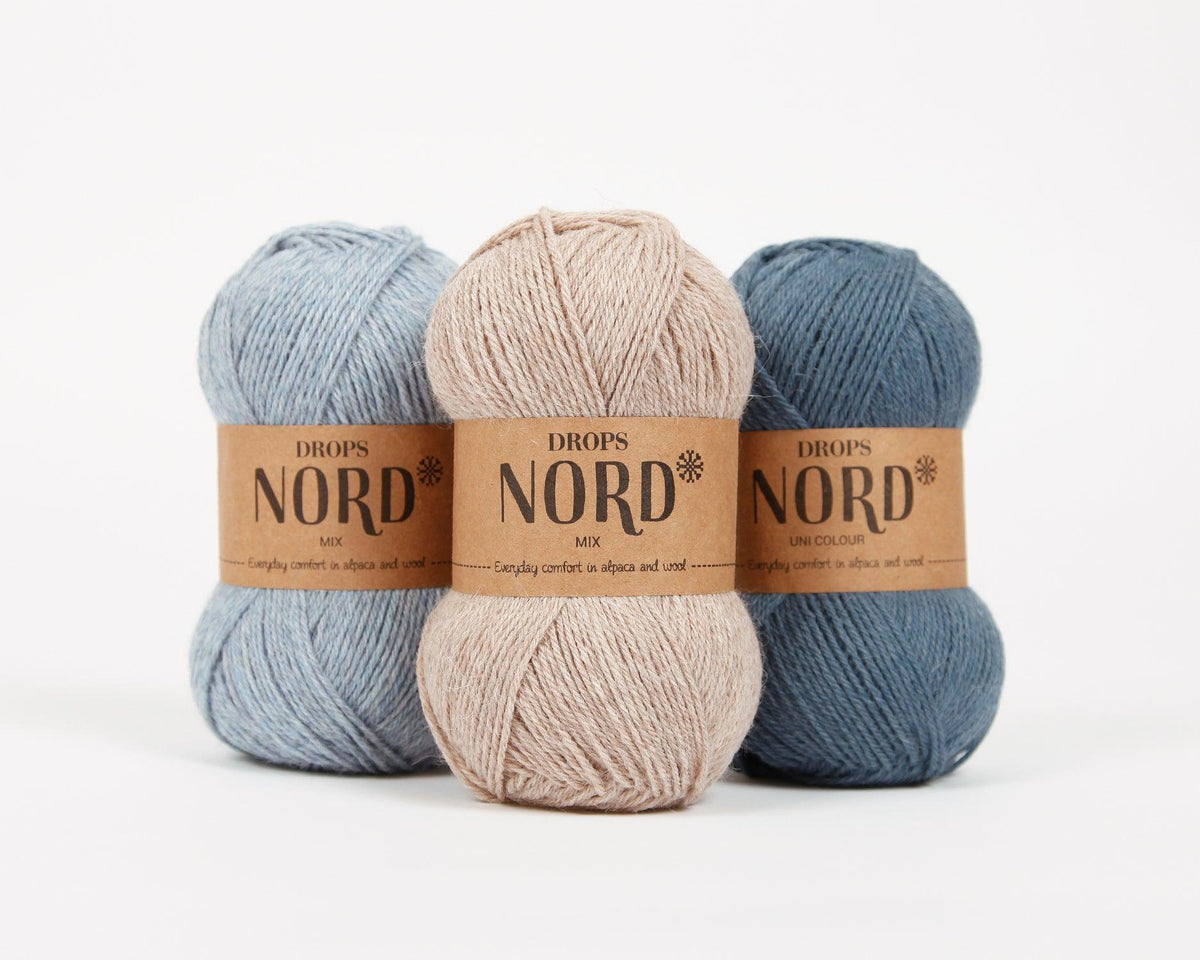 DROPS Nord mezgimo siūlai 50g (alpaka, poliamidas, vilna) - Pasaulio Siūlai