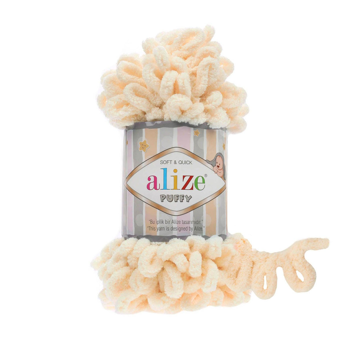 Alize Puffy siūlai 100g (mikropoliesteris) - Pasaulio Siūlai