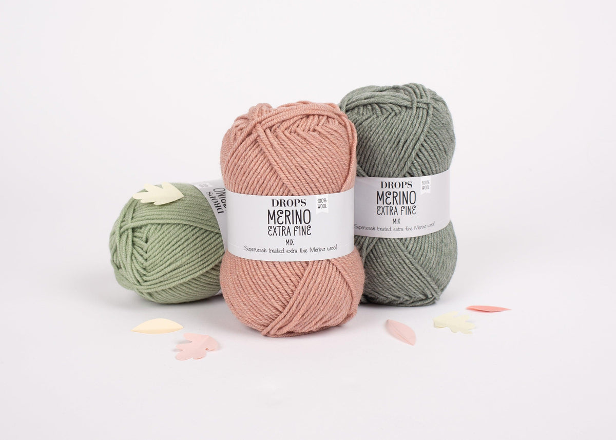 DROPS Merino Extra Fine mezgimo siūlai 50g (merino vilna) - Pasaulio Siūlai