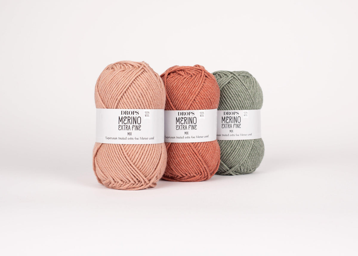 DROPS Merino Extra Fine mezgimo siūlai 50g (merino vilna) - Pasaulio Siūlai