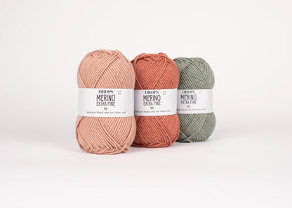 DROPS Merino Extra Fine mezgimo siūlai 50g (merino vilna) - Pasaulio Siūlai