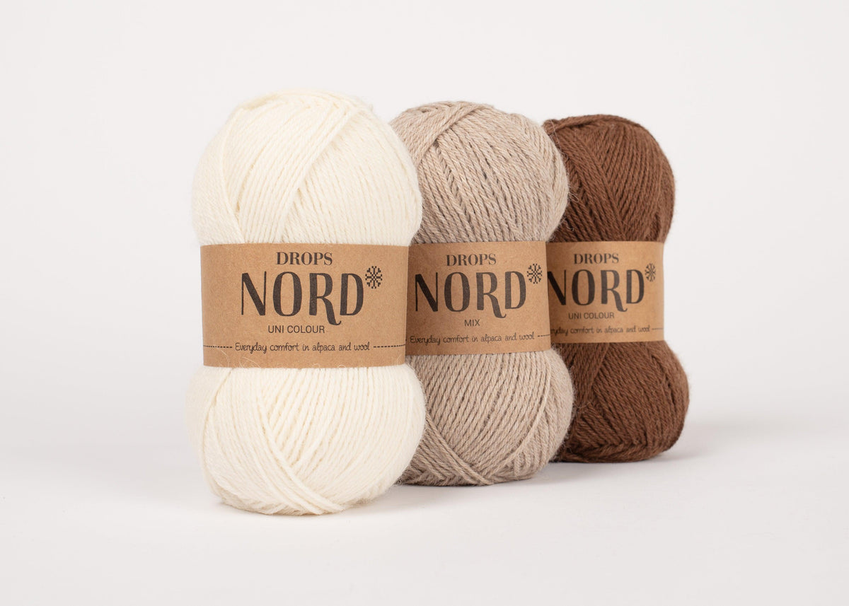 DROPS Nord mezgimo siūlai 50g (alpaka, poliamidas, vilna) - Pasaulio Siūlai