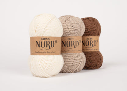 DROPS Nord mezgimo siūlai 50g (alpaka, poliamidas, vilna) - Pasaulio Siūlai