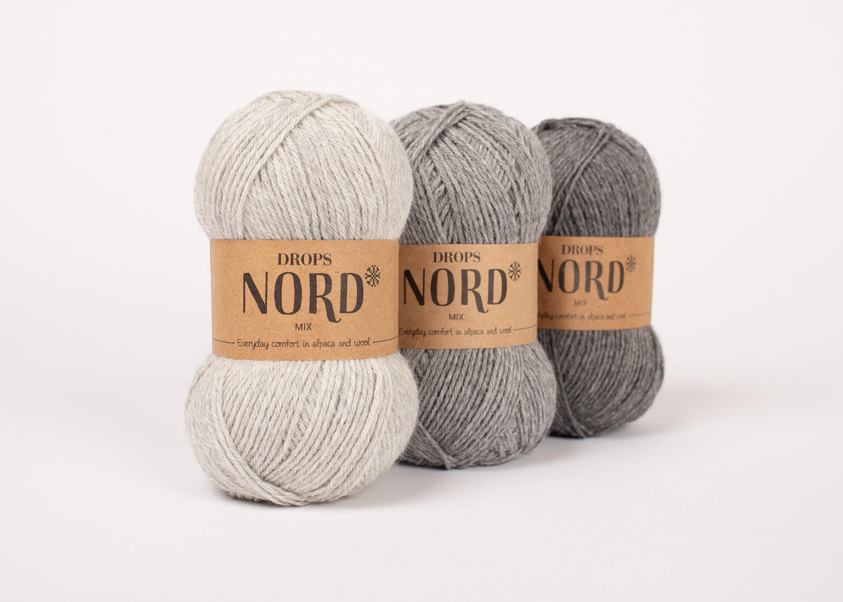 DROPS Nord mezgimo siūlai 50g (alpaka, poliamidas, vilna) - Pasaulio Siūlai
