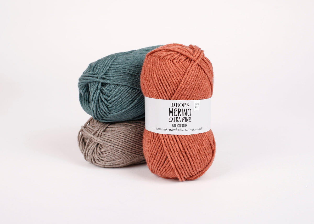 DROPS Merino Extra Fine mezgimo siūlai 50g (merino vilna) - Pasaulio Siūlai